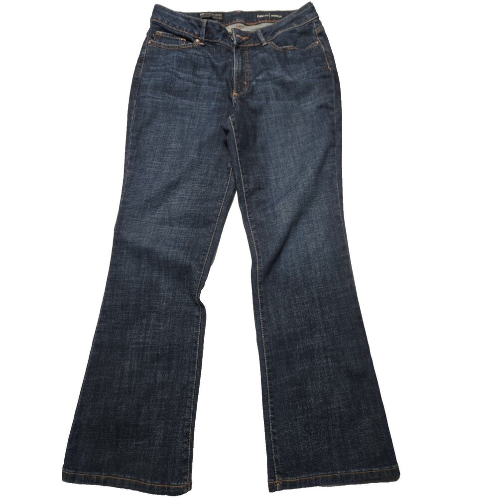 NWT Lee Blue Jeans Curvy Fit Modern Series  Lowe on Waist Bootcut Size 14 Short